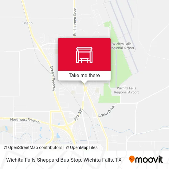 Wichita Falls Sheppard Bus Stop map