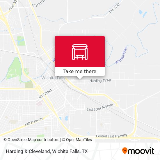 Harding & Cleveland map