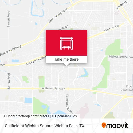 Callfield at Wichita Square map