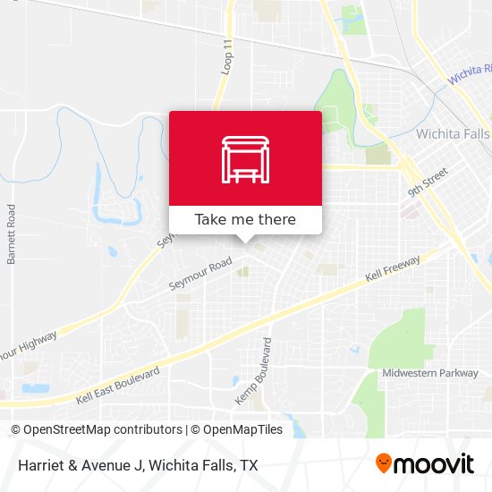 Harriet & Avenue J map