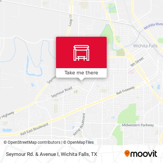 Seymour Rd. & Avenue I map