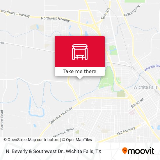 N. Beverly & Southwest Dr. map