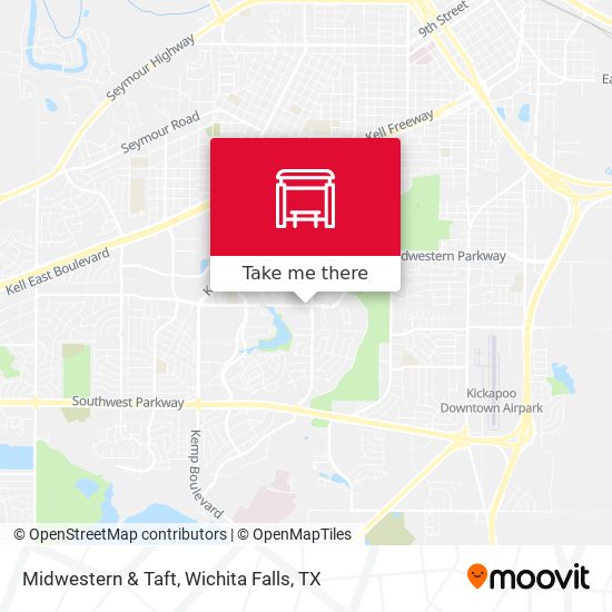 Midwestern & Taft map