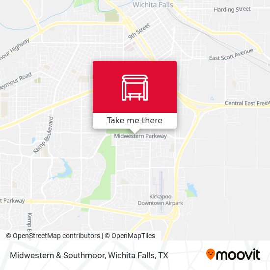 Midwestern & Southmoor map