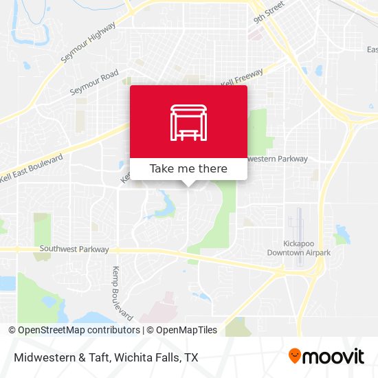Midwestern & Taft map
