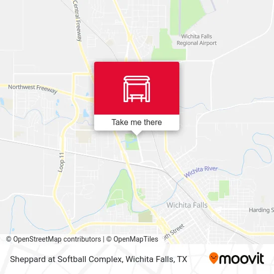 Sheppard at Softball Complex map