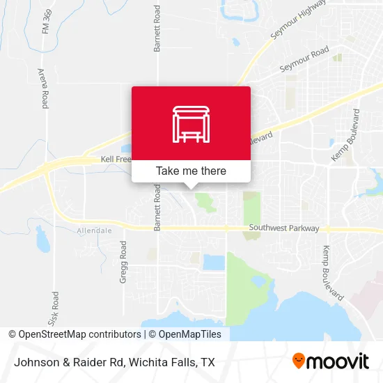 Johnson & Raider Rd map