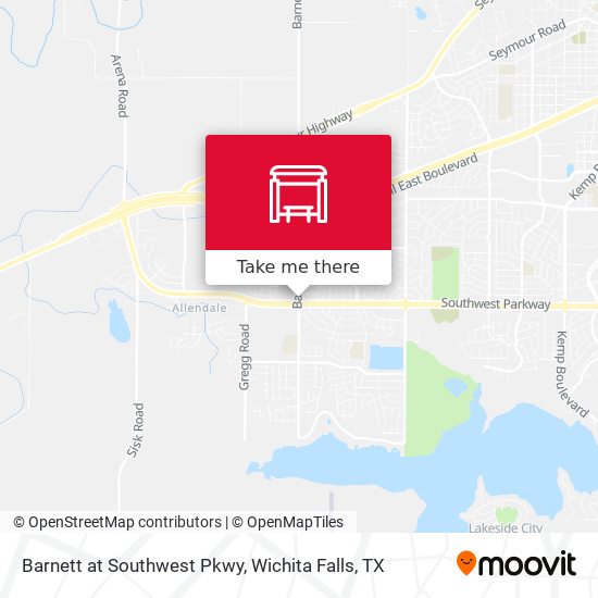 Mapa de Barnett at Southwest Pkwy