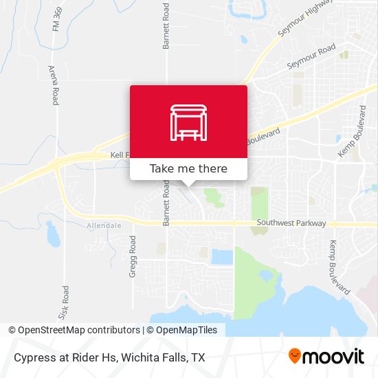 Cypress at Rider Hs map