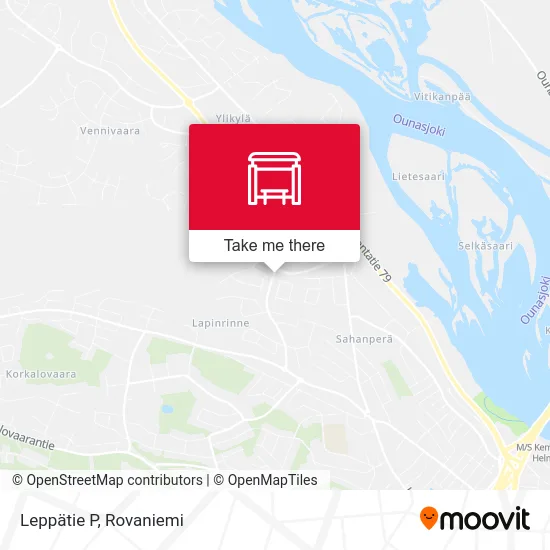 Leppätie North map