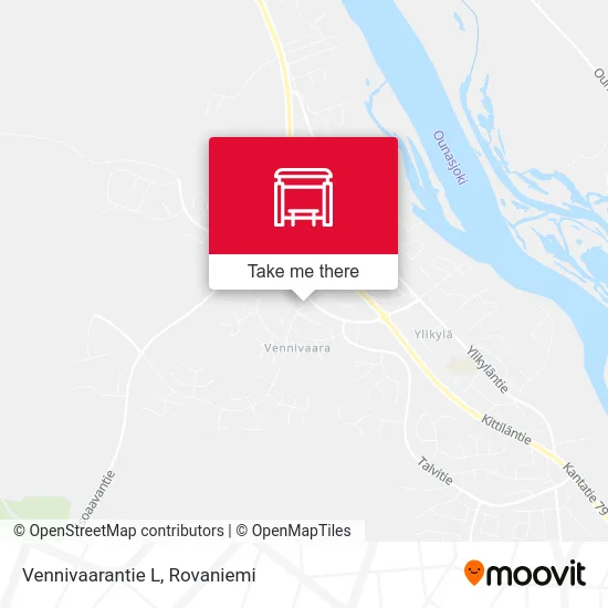 Vennivaara Road W map