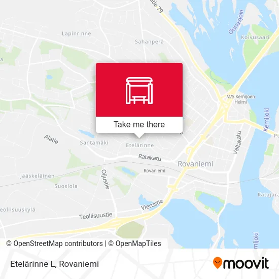 Etelärinne West map