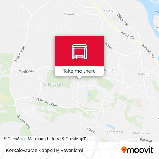 How to get to Korkalovaaran Kappeli P in Rovaniemi by Bus?