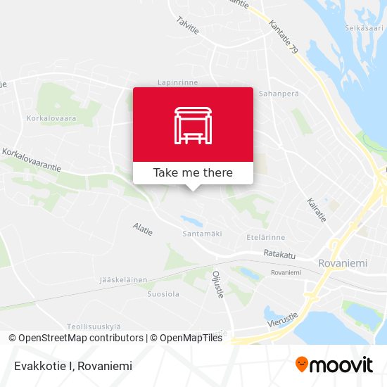 Evakkotie I map