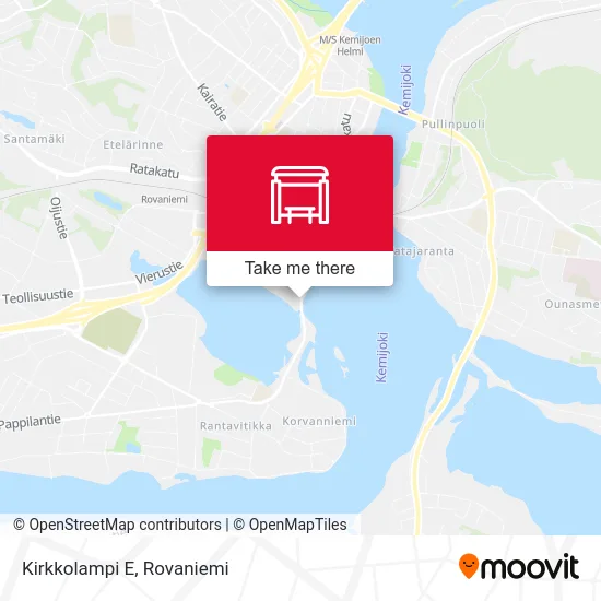 Kirkkolampi East map