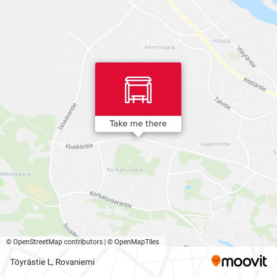 Töyrästie L map