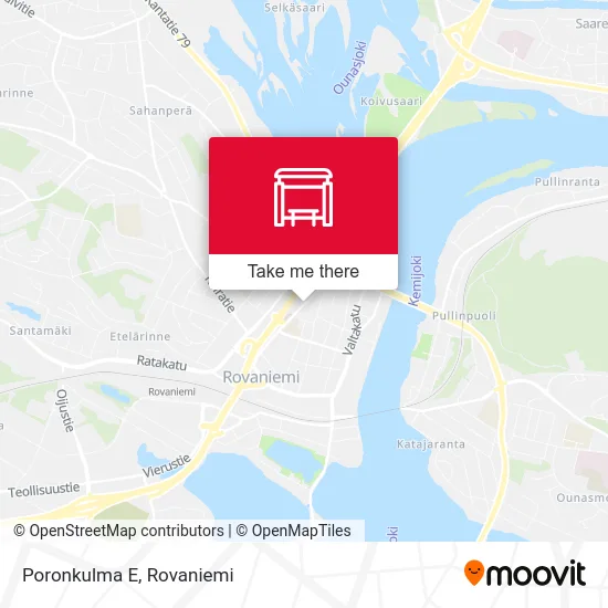 Poronkulma East map