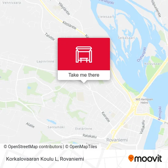 Korkalovara School West map