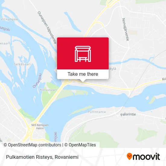 Pulkamo Road Intersection map