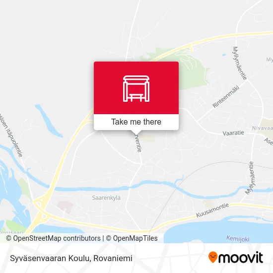 Syväsenvaara School map