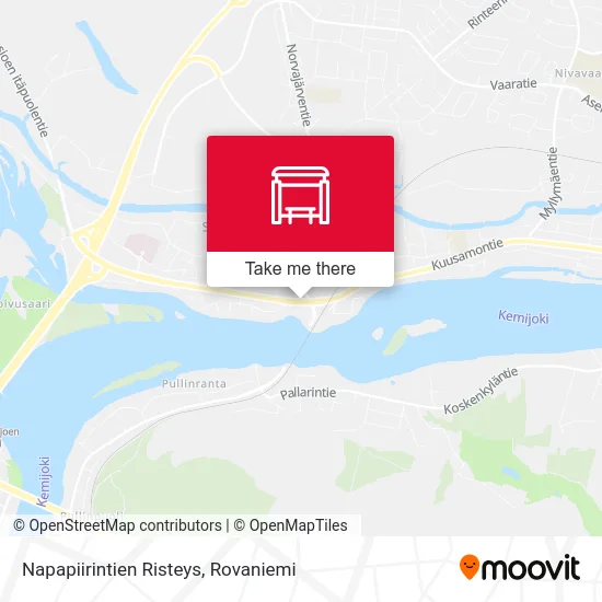 Napapiiri Road Intersection map