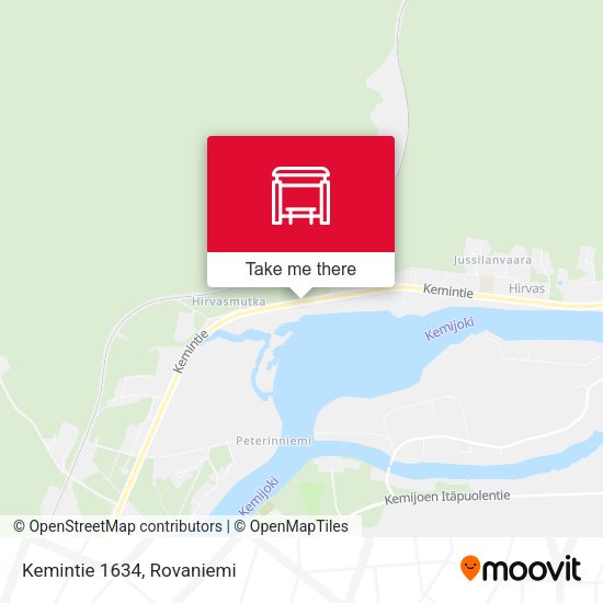 Kemintie 1634 map