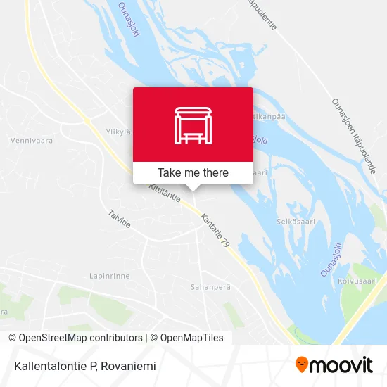 Kallentalontie North map
