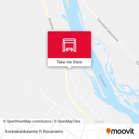 Korkiakangas Road N map