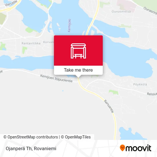 Ojanperä Intersection map