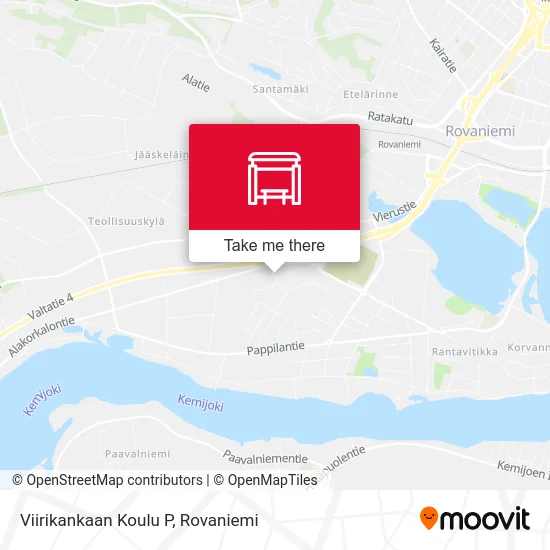 Viirikangas School North map