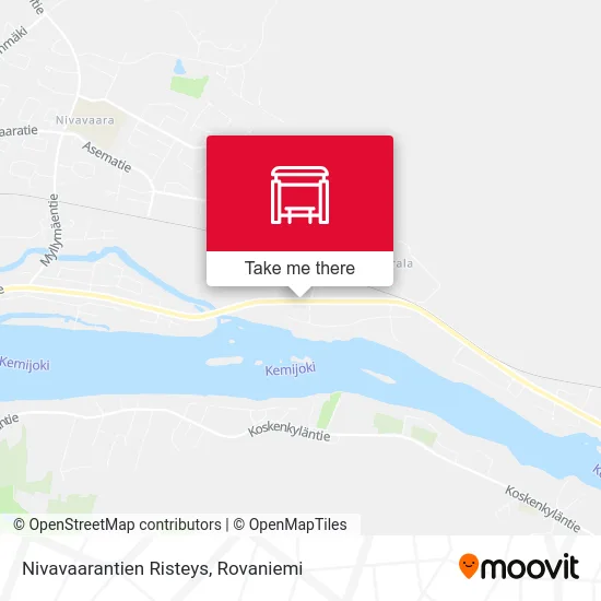 Nivavaara Intersection map