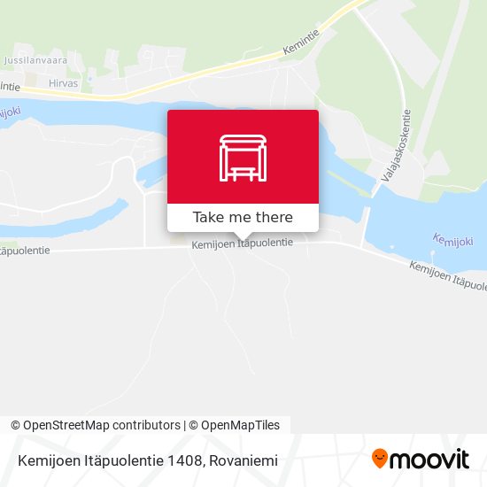 Kemijoen Itäpuolentie 1408 map