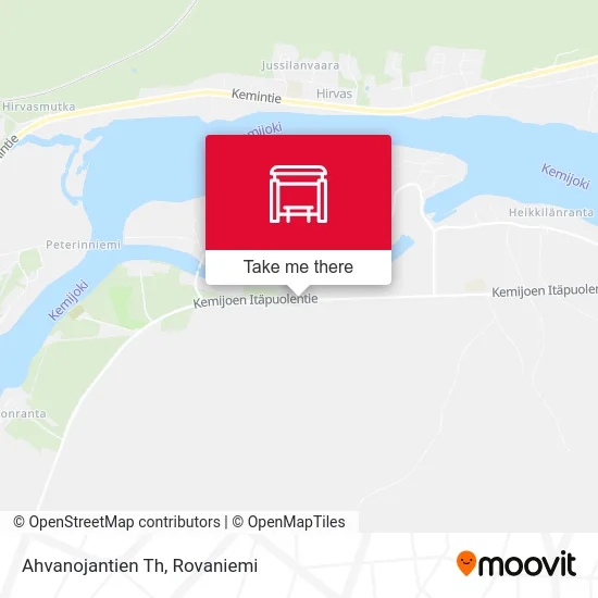 Ahvanoja Road Junction map