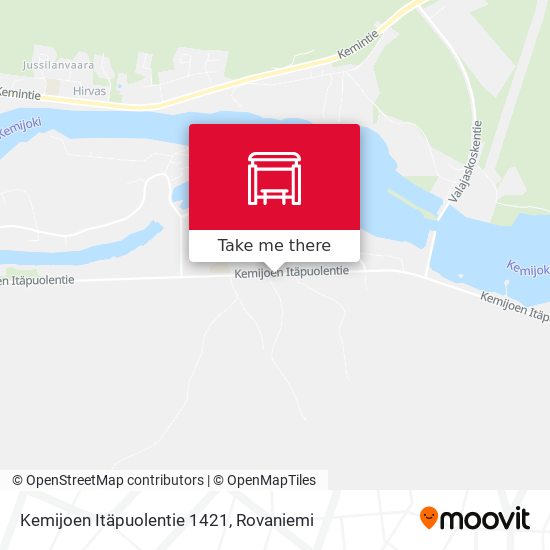 Kemijoen Itäpuolentie 1421 map
