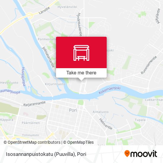 Isosannanpuistokatu (Puuvilla) map