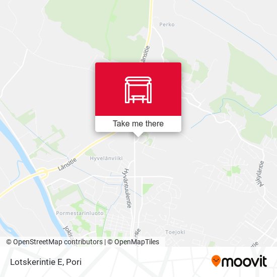 How to get to Loskeri E in Pori by Bus?