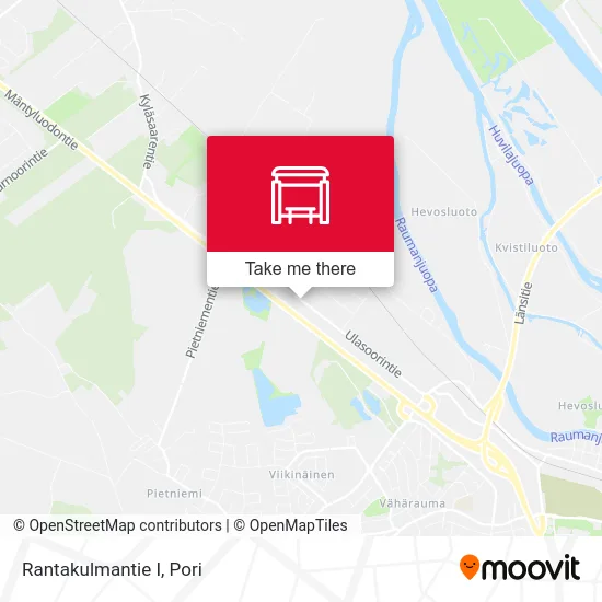 Rantakulmantie East map