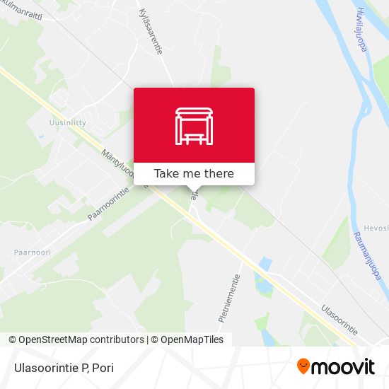 How to get to Ulasoorintie P in Pori by Bus?