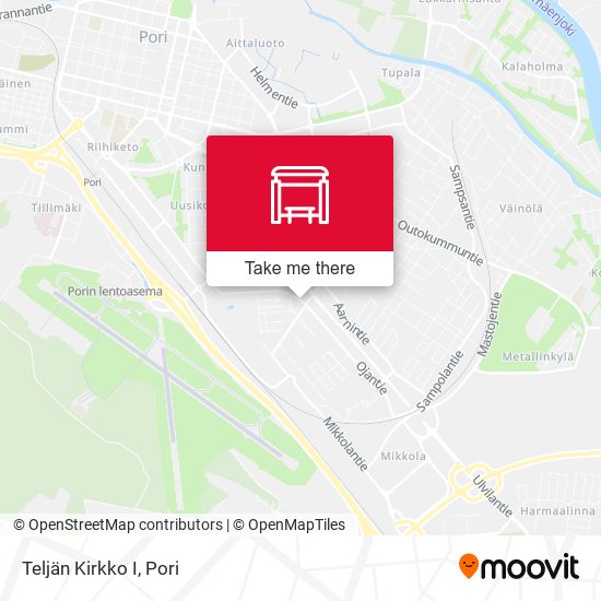 How to get to Teljän Kirkko I in Pori by Bus?