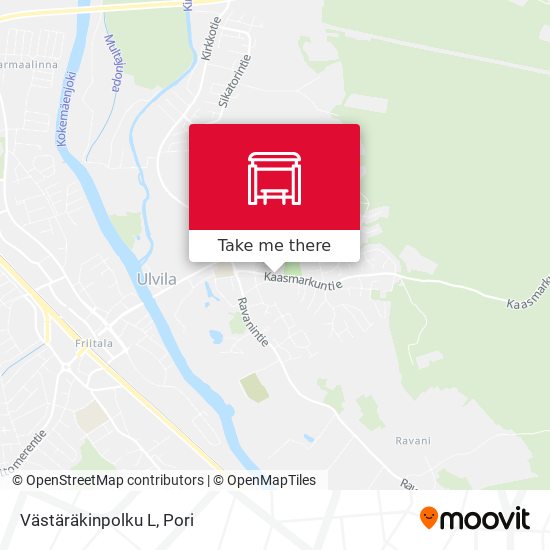 Västäräkinpolku L map