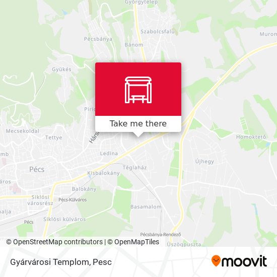 Gyárvárosi Templom map