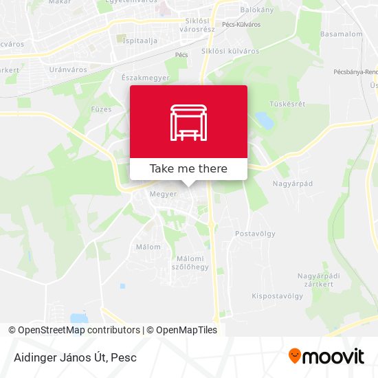 Aidinger János Út map