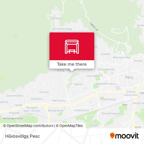 Hűvösvölgy map