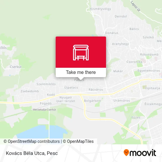 Kovács Béla Utca map