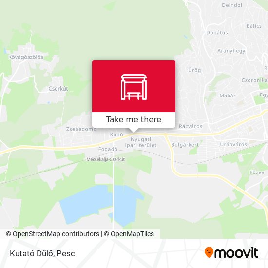 Kutató Dűlő map