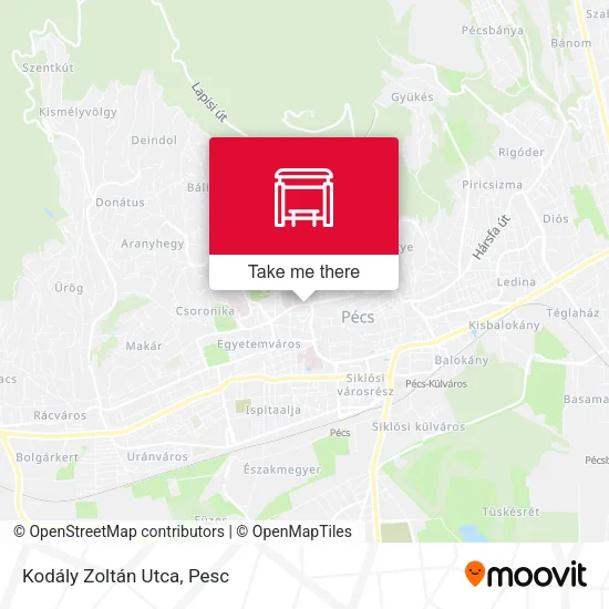 Kodály Zoltán Utca map