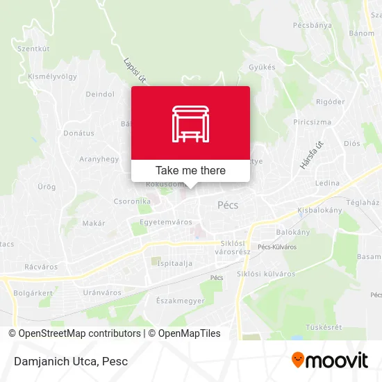 Damjanich Utca map