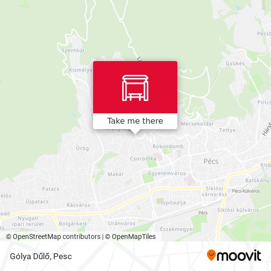 Gólya Dűlő map