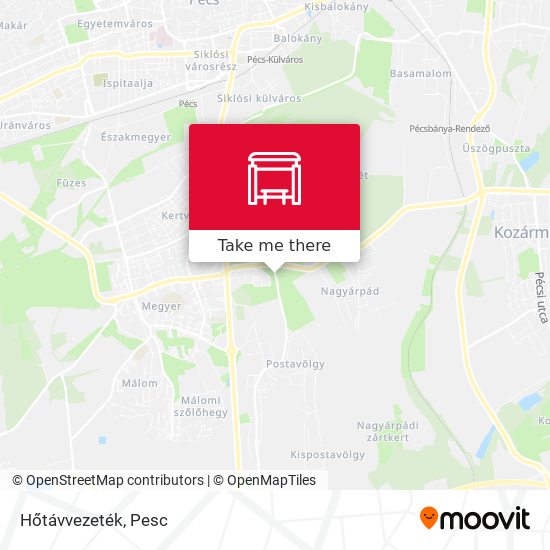 Hőtávvezeték map
