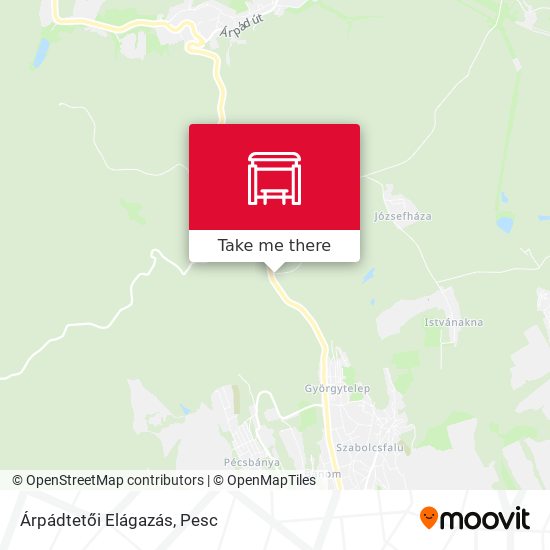 Árpádtetői Elágazás map